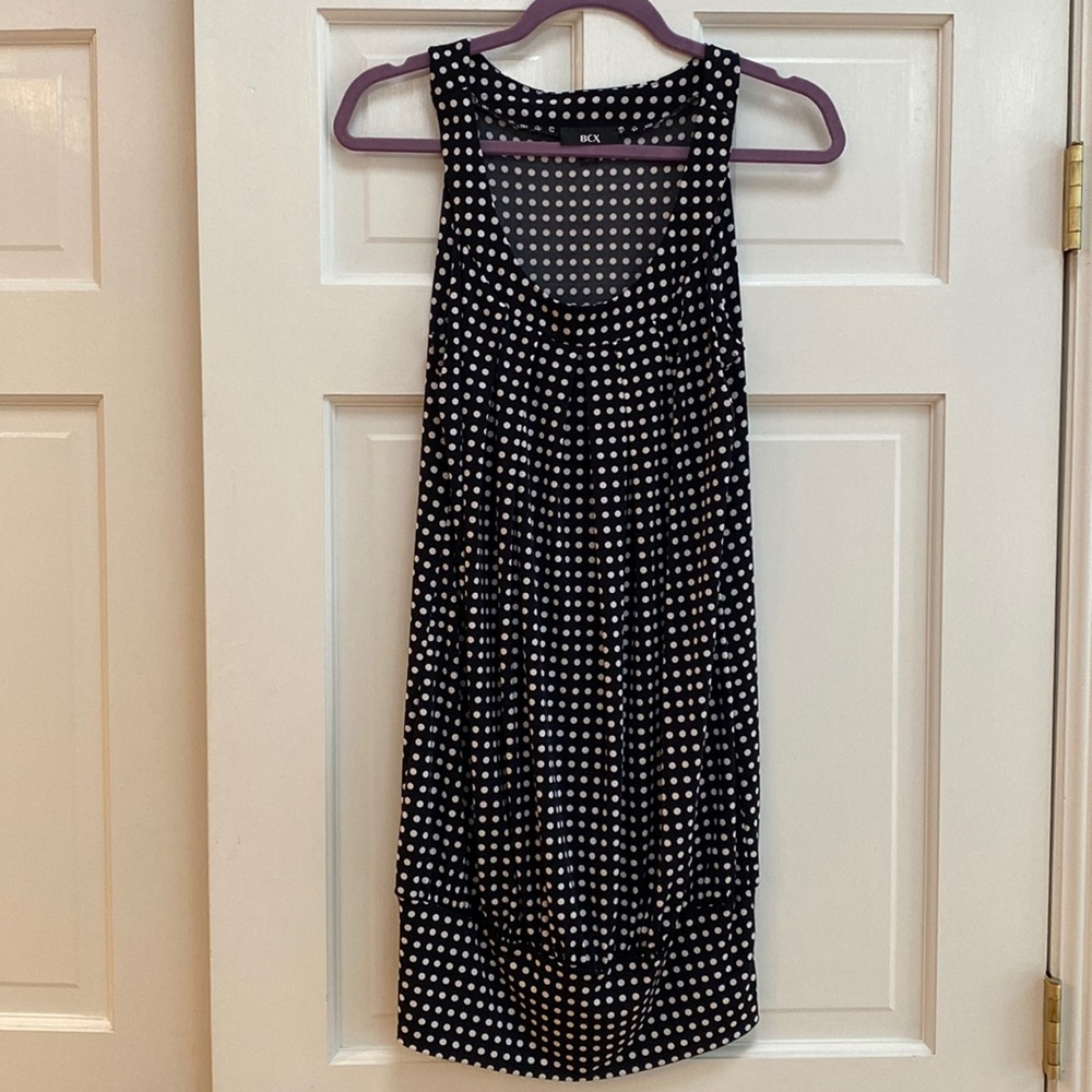 New black & white polka dot dress-smoke free home